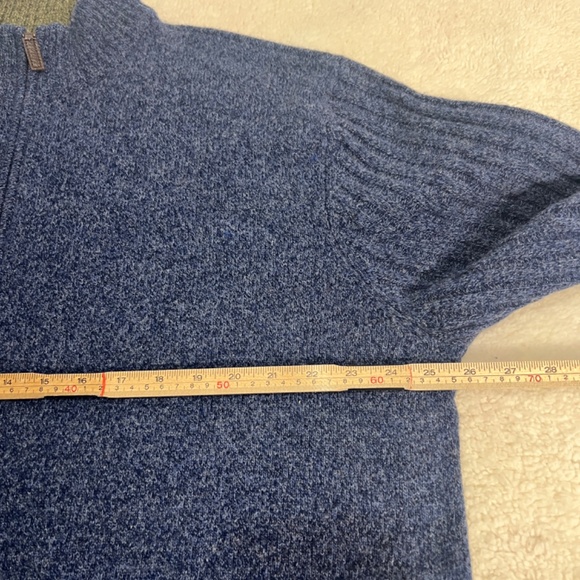 Club Room 100% Lamb wool quarter zip pullover ribbed size XL - Picture 4 of 5